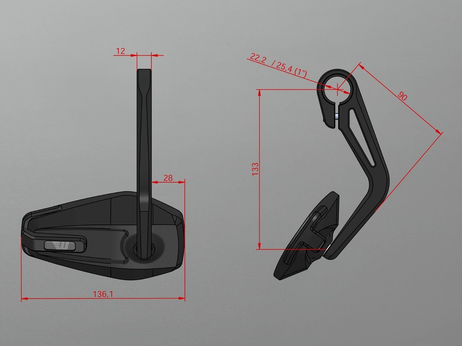 Bar End Mirror Indian Scout Bobber - Image 5