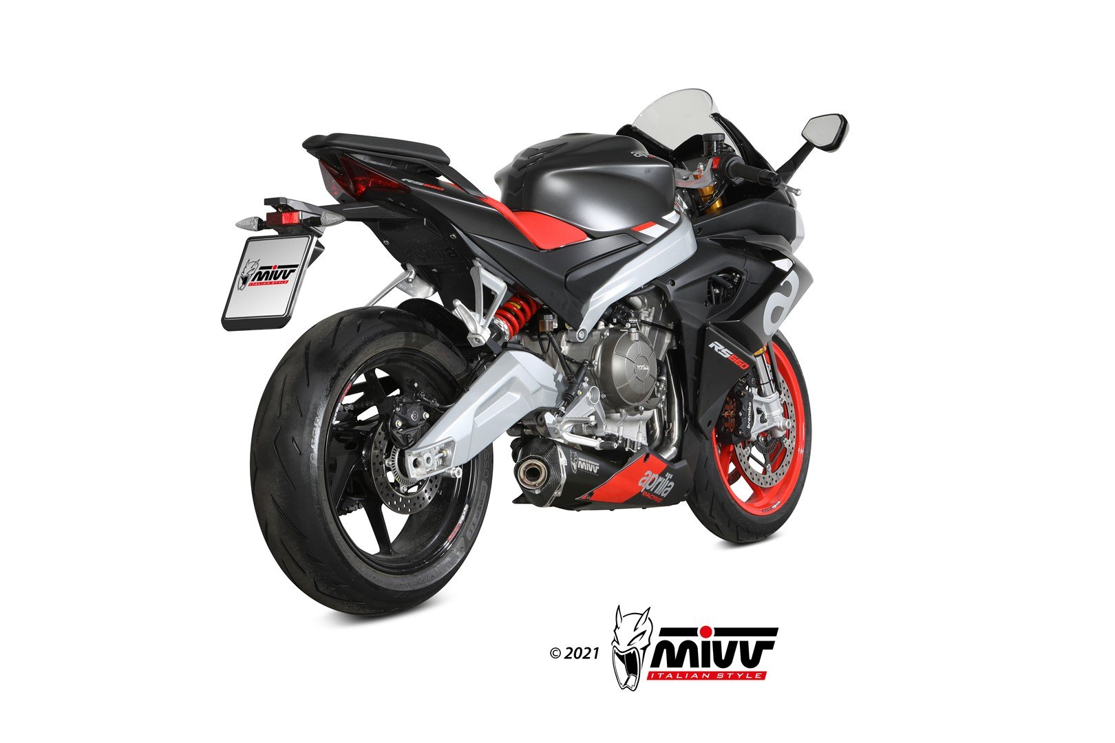 MIVV Full System 1x1, Delta Race Black, Standard Exhaust For Aprilia RS 660 / Tuono 660 - Image 6