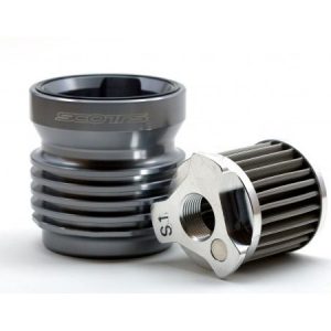 Scotts Performance / K&P Engineering Reusable Stainless Steel Micronic Oil Filter with Billet Housing - External Fitment