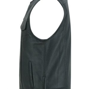Men's Premium Perforated Single Back Panel Concealment Vest W/O