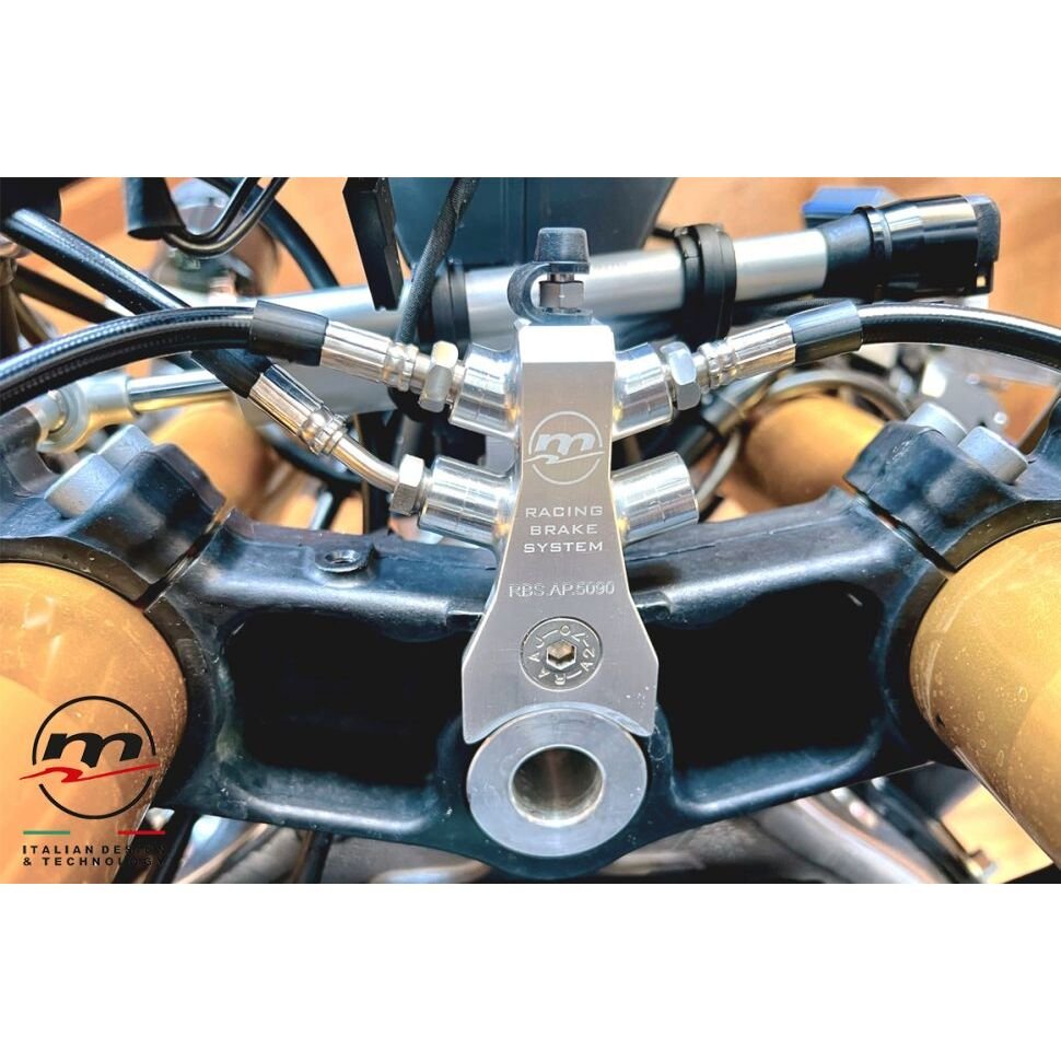 Melotti Racing Aprilia RSV4 RBS Racing Front Brake Line Kit / Splitter (2010 & Up) - Image 4