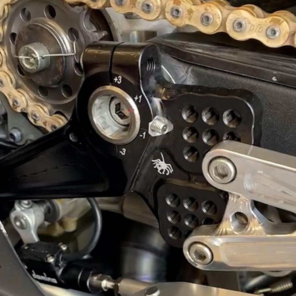 Spider Ducati Panigale V4 V4S V4R SBK Rearsets with Side Frame Plates - Image 3
