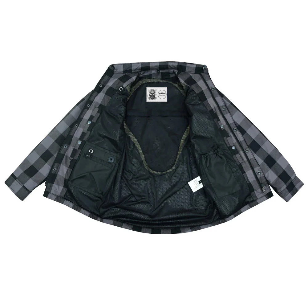 Armored Flannel Shirt - Gray - Image 4