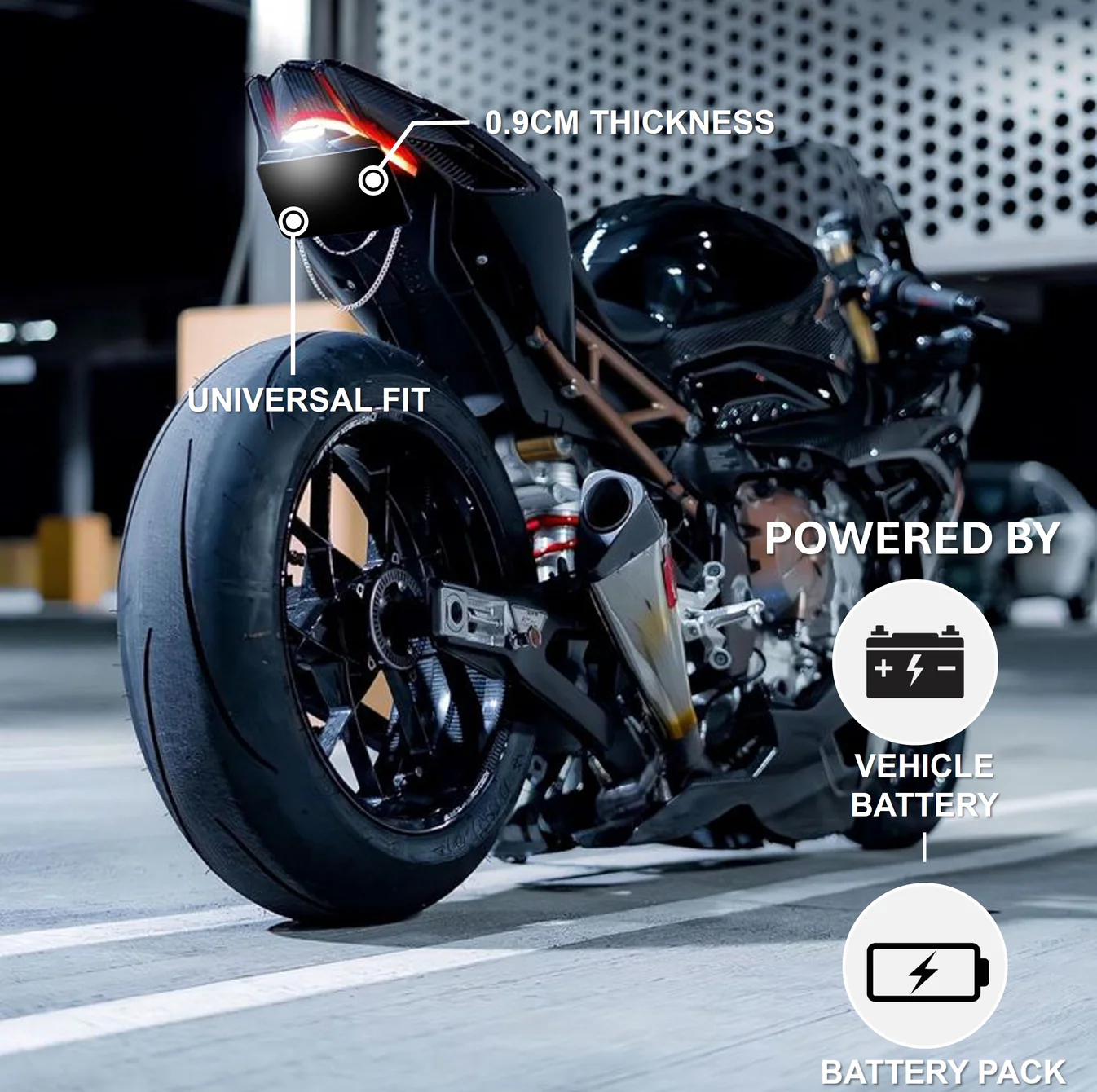 Blackout Plate Cover - EU Motorcycle Universal (210mm x 143mm) - Image 5