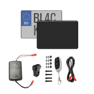 universal european motorcycle license plate hider