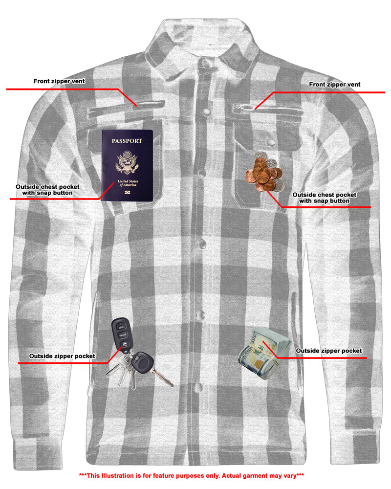 Armored Flannel Shirt - Gray - Image 7
