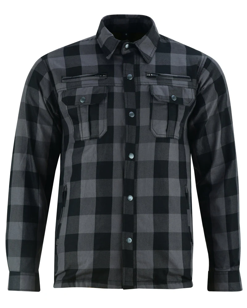 Armored Flannel Shirt - Gray - Image 9