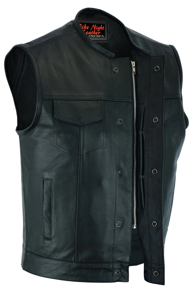 Concealed Snap Closure, Without Collar & Hidden Zipper - Image 5