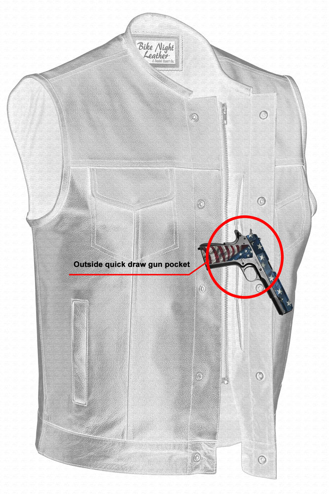 Concealed Snap Closure, Without Collar & Hidden Zipper - Image 6